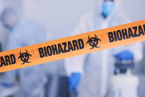 Professional Biohazard Cleanup technician working in Pershing, IN